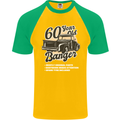 60 Year Old Banger Birthday 60th Year Old Mens S/S Baseball T-Shirt Gold/Green