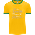 60th Birthday Queen Sixty Years Old 60 Mens Ringer T-Shirt FotL Gold/Green