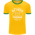 This Is What a Retired Fisherman Looks Like Mens Ringer T-Shirt FotL Gold/Green