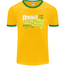 Ecology is Self-Love Climate Change Mens Ringer T-Shirt FotL Gold/Green