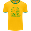 Keep the Planet Clean Climate Change Mens Ringer T-Shirt FotL Gold/Green
