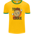 A Tough Cookie MMA Mixed Martial Arts Funny Mens Ringer T-Shirt FotL Gold/Green