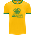 Rio De Janeiro Brazilian Football Brazil Mens Ringer T-Shirt FotL Gold/Green