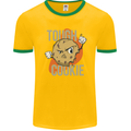 A Tough Cookie Funny MMA Mixed Martial Arts Mens Ringer T-Shirt FotL Gold/Green