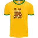 Save the Pagolins Environment Endangered Mens Ringer T-Shirt FotL Gold/Green