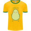 Funny Mother's Day Mamacado Avacado Mens Ringer T-Shirt FotL Gold/Green
