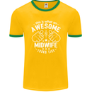 This Is What an Awesome Midwife Looks Like Mens Ringer T-Shirt FotL Gold/Green