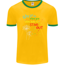 Born to Stand Out Autistic Autism ASD Mens Ringer T-Shirt FotL Gold/Green