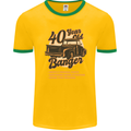 40 Year Old Banger Birthday 40th Year Old Mens Ringer T-Shirt FotL Gold/Green