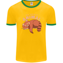 Red Panda My Spirit Animal Mens Ringer T-Shirt FotL Gold/Green