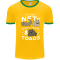 NFT Newts Frogs Toads Mens Ringer T-Shirt Gold/Green