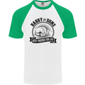Daddy & Sons Best Friends Father's Day Mens S/S Baseball T-Shirt White/Green
