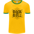 New Soul Rock n Roll Mens Ringer T-Shirt Gold/Green