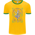 The Mardi Gras Queen Mens Ringer T-Shirt FotL Gold/Green