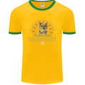 A Chihuahua Dog Mens Ringer T-Shirt FotL Gold/Green