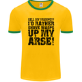 Sell My Trumpet? Funny Music Brass Mens Ringer T-Shirt FotL Gold/Green