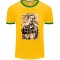 Pablo Escobar Me Matan Limon Mens Ringer T-Shirt FotL Gold/Green