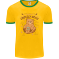 Anatomy of a Grizzly Bear Mens Ringer T-Shirt FotL Gold/Green