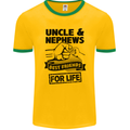 Uncle & Nephews Best Friends Day Funny Mens Ringer T-Shirt FotL Gold/Green