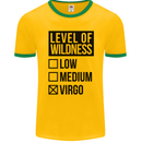 Levels of Wildness Virgo Mens Ringer T-Shirt FotL Gold/Green