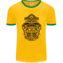 Coffee House Mens Ringer T-Shirt FotL Gold/Green