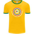 Autism Is My Superpower Autistic Mens Ringer T-Shirt FotL Gold/Green