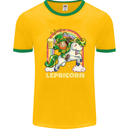 Lepricorn Funny St Patricks Day Leprechaun Mens Ringer T-Shirt FotL Gold/Green