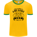 Awesome Vet Looks Like Veterinarian Mens Ringer T-Shirt FotL Gold/Green