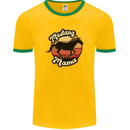 Mustang Mama Equestrian Horse Mothers Day Mens Ringer T-Shirt FotL Gold/Green