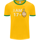 18th Birthday Funny Offensive 18 Year Old Mens Ringer T-Shirt FotL Gold/Green