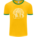 Funny Gym Quote Bodybuilding Training Mens Ringer T-Shirt FotL Gold/Green