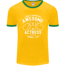 This Is What an Awesome Actress Looks Like Mens Ringer T-Shirt FotL Gold/Green