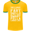 What a Fart Smella Looks Like Funny Slogan Mens Ringer T-Shirt FotL Gold/Green