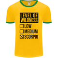 Levels of Wildness Scorpio Mens Ringer T-Shirt FotL Gold/Green