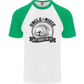Uncle & Niece Best Friends Uncle's Day Mens S/S Baseball T-Shirt White/Green