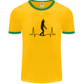 Tightrope Walking Walker Funambulism Mens Ringer T-Shirt Gold/Green