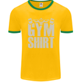 Gym Training Top Bodybuilding Weightlifting Mens Ringer T-Shirt FotL Gold/Green