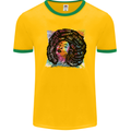 Fathers Day Gaming Mens Ringer T-Shirt FotL Gold/Green