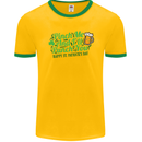 Pinch Me and I'll Punch You St Patricks Day Mens Ringer T-Shirt FotL Gold/Green