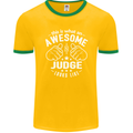 This Is What an Awesome Judge Looks Like Mens Ringer T-Shirt FotL Gold/Green