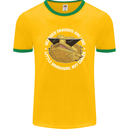 Bearded Dragons Like Little Dinosaurs Mens Ringer T-Shirt FotL Gold/Green