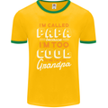 Grandparents Day I'm Called Papa Mens Ringer T-Shirt FotL Gold/Green