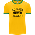 Dave Gilmour Academy 63 Mens White Ringer T-Shirt Gold/Green
