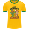 Screw Valentine's Day Funny St. Patrick's Mens Ringer T-Shirt FotL Gold/Green