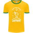 Cows Have Hooves Because They Lack Toes Mens Ringer T-Shirt FotL Gold/Green