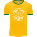 A Qualified Taxi Driver Looks Like Mens Ringer T-Shirt FotL Gold/Green