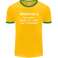 Alzheimers Been There Funny Slogan Mens Ringer T-Shirt FotL Gold/Green