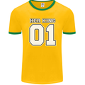 Her King Funny Wedding Anniversary Mens Ringer T-Shirt FotL Gold/Green