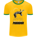 Parkour Free Running Break the Limit Mens Ringer T-Shirt FotL Gold/Green