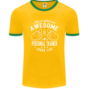 An Awesome Personal Trainer Looks Like Mens Ringer T-Shirt FotL Gold/Green